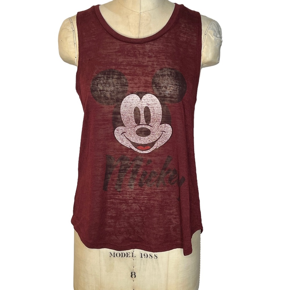 Disney Mickey Mouse Maroon muscle tee